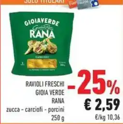 Conad Ravioli Freschi Gioia Verde Rana offerta