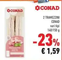 Conad 2 Tramezzini Conad offerta