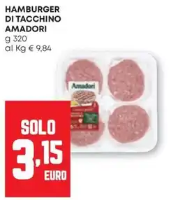 Pam Hamburger di tacchino Amadori offerta