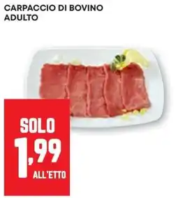Pam Carpaccio di bovino adulto offerta