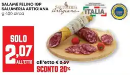Pam Salame Felino IGP Salumeria Artigiana offerta
