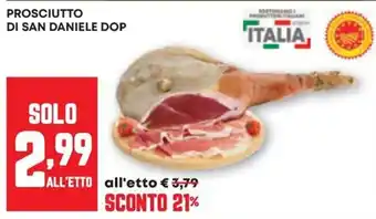 Pam Prosciutto di San Daniele DOP offerta