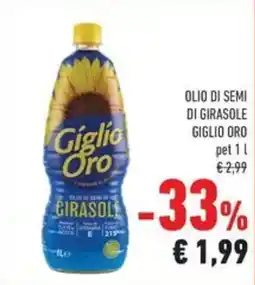 Conad Olio di semi di girasole giglio oro offerta
