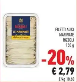 Conad Filetti Alici Marine Rizzoli offerta