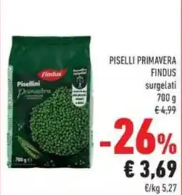 Conad Piselli Primavera Findus offerta