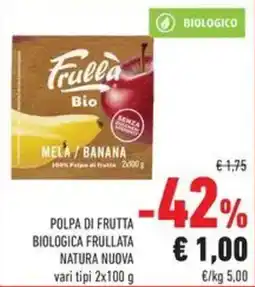 Conad Frulla polpa di frutta biologica nuova offerta