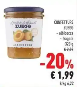 Conad Confetture zuegg, albicocca, fragola offerta