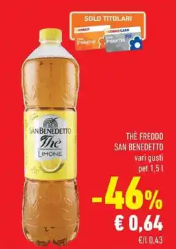 Conad Thè Freddo San Benedetto offerta