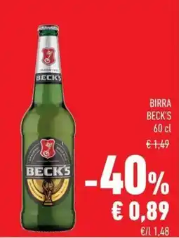 Conad Birra Beck's offerta