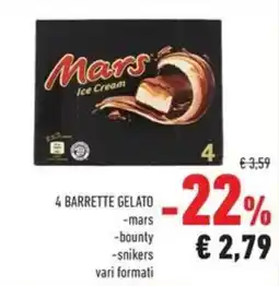 Conad 4 Barrette gelato offerta