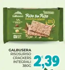 Eté Galbusera risosuriso crackers integrali offerta