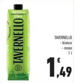 Conad Tavernello bianco, rosso offerta