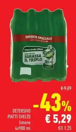 Conad Detersivo Piatti Svelto Limone offerta