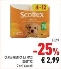 Conad Carta igienica la maxi Scotttex offerta