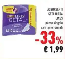 Conad Assorbenti seta ultra lines offerta