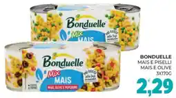 Eté Bonduelle mais e piselli mais e olive offerta