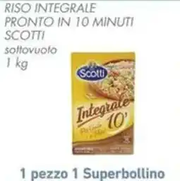 Conad Riso integrale pronto in 10 minuti Scotti offerta