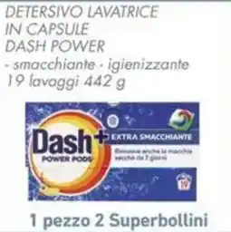 Conad Detersivo lavatrice in capsule Dash Power offerta