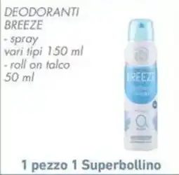 Conad Deodoranti breeze offerta