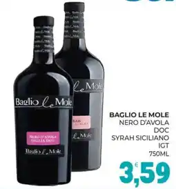 Eté Baglio le mole nero d'avola doc syrah siciliano igt offerta