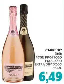 Eté Carpene' 1868 rose' prosecco, prosecco extra dry docg offerta