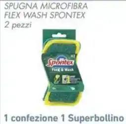 Conad Spugna microfibra Flex Wash Spontex offerta