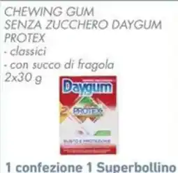 Conad Chewing gum senza zucchero daygum protex offerta