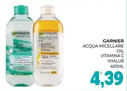 Eté Garnier acqua micellare oil vitamina C hyalur offerta