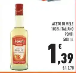 Conad Aceto di mele 100% italiano Ponti offerta