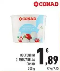 Conad Bocconcini di mozzarella Conad offerta