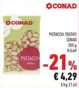 Conad Pistacchi tostati Conad offerta