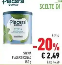 Conad Stevia Piacersi Conad offerta