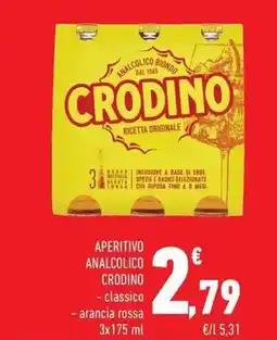 Conad Aperitivo analcolico Crodino offerta