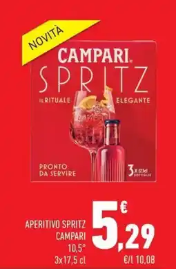 Conad Aperitivo spritz Campari 10.5° offerta
