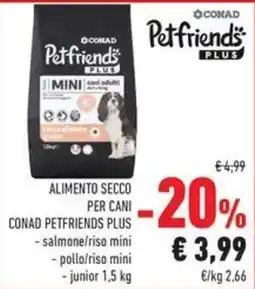 Conad Alimento secco per cani conad petfriends plus offerta