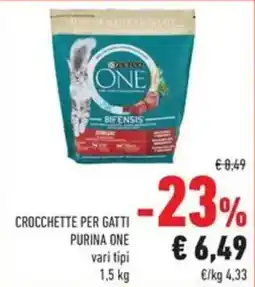 Conad Crocchette per gatti Purina One offerta