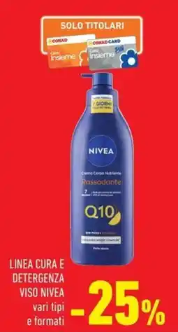 Conad Linea cura e detergenza viso Nivea offerta