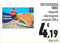 Conad Filetti di platessa Findus offerta