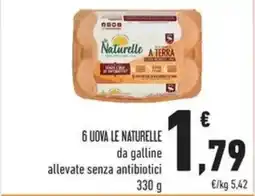 Conad 6 Uova le Naturelle offerta