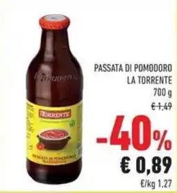 Conad Passata di pomodoro La Torrente offerta