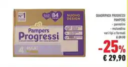 Conad Quadripack Progressi Pampers offerta