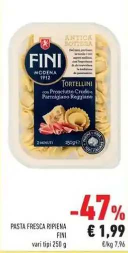 Conad Tortellini con prosciutto crudo e parmigiano reggiano fini offerta