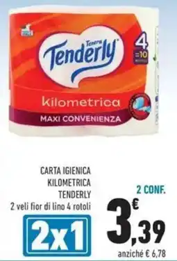 Conad Carta igienica kilometrica Tenderly offerta