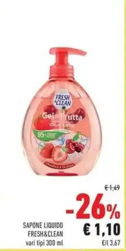 Conad Sapone liquido Fresh&clean offerta