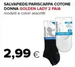 Tigre Salvapiede/pariscarpa cotone donna golden lady 2 paia offerta