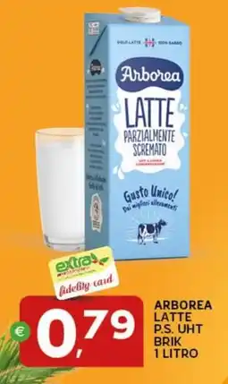 Extra Supermercati Arborea latte p.s. uht brik offerta