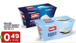 Extra Supermercati Muller yogurt bianco magro/intero offerta