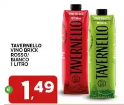 Extra Supermercati Tavernello vino brick rosso/ bianco offerta