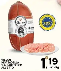 Extra Supermercati Villani mortadella "la santo igp offerta