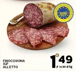 Extra Supermercati Finocchiona igp all'etto offerta